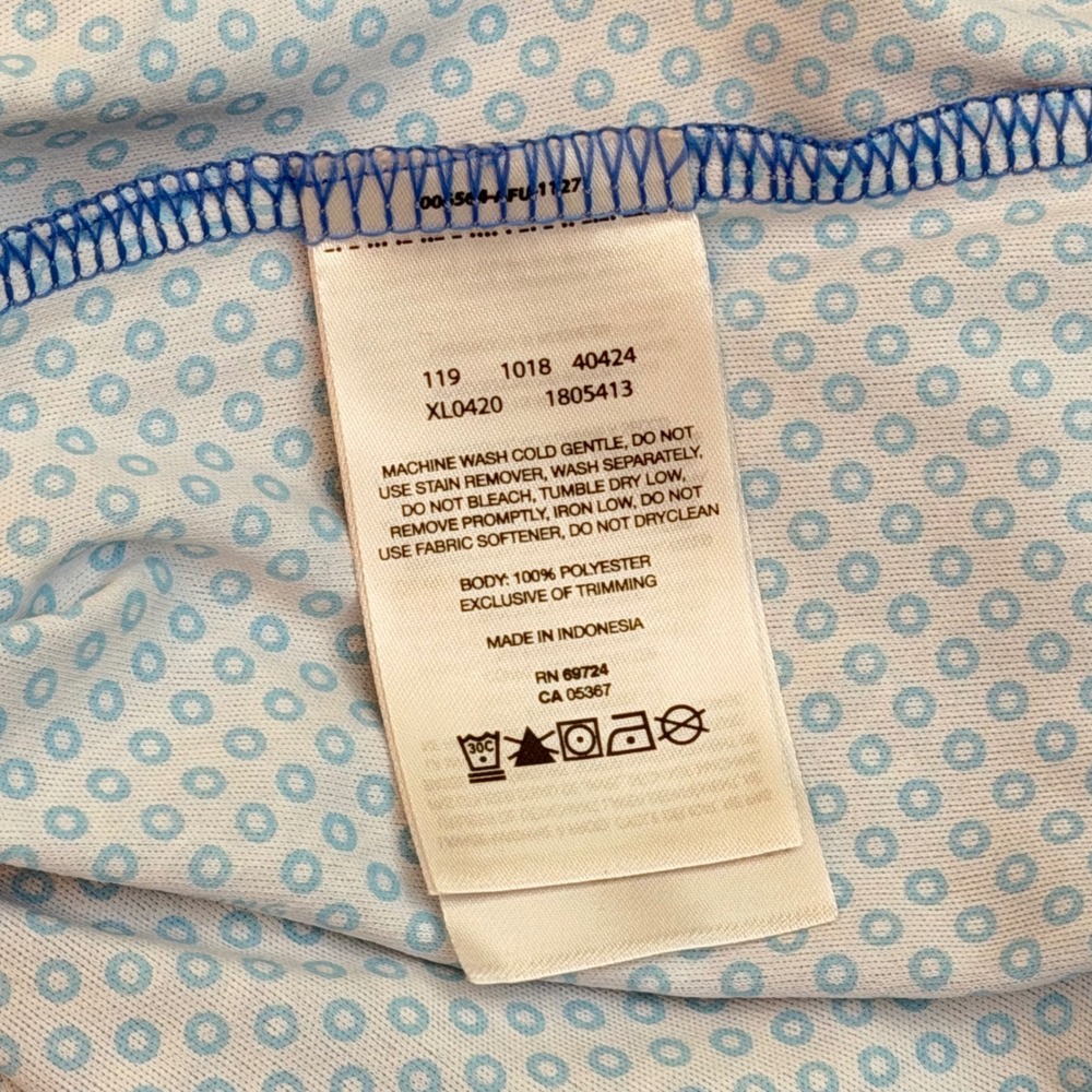 Columbia Freezer III Dress Blue Marble OmniFreeze Zero Cooling Sun Dress Women L - Picture 8 of 8